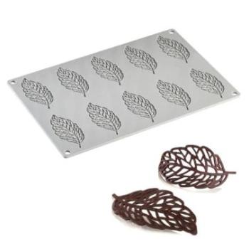 10 adagos levél alakú szilikon ostya, tuile forma kép