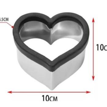 10 cm-es szív sütikiszúró kép