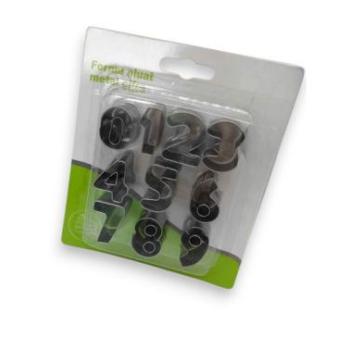 10 részes fém szám kiszúró készlet kép