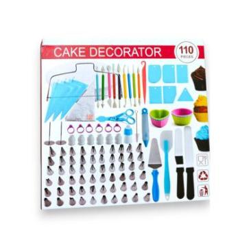 110 részes tortadíszítő készlet kép