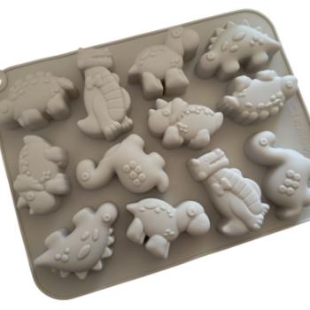 12 adagos dinoszaurusz szilikon sütőforma kép