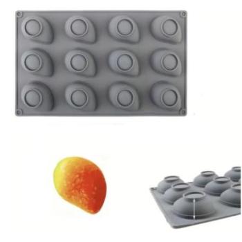 12 adagos mangó alakú szilikon mousse forma kép