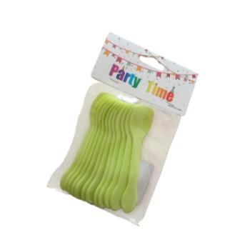 12 db színes műanyag kiskanál kép