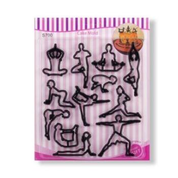 12 részes jóga sziluett kiszúró készlet kép