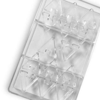 14 adagos lapos háromszögek polikarbonát bonbon forma kép