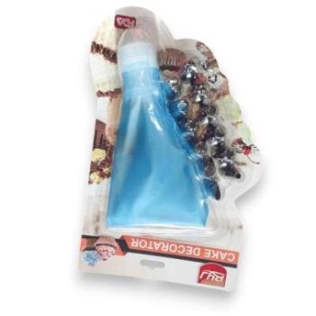 14 részes díszítőcső készlet szilikon habzsákkal és csatlakozóval kép