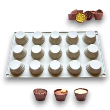 15 adagos szilikon minikosárka sütőforma kép