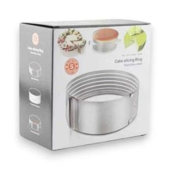 15 és 20 cm között állítható 8 cm magas rozsdamentes tortaszelő kép