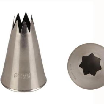 17 mm-es rozsdamentes csillag alakú nagyméretű díszítőcső kép