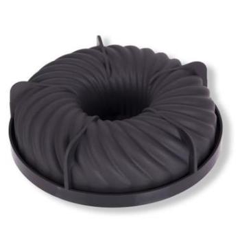 19,5 cm-es sávos koszorú alakú szilikon mousse forma kép