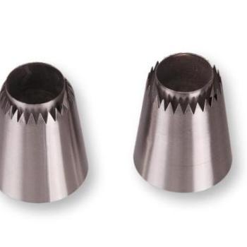 2 db rozsdamentes szultán díszítőcső habcsók készítéshez kép