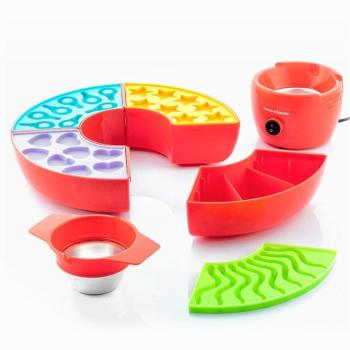 2 in 1 Gumicukor és csokoládéforma, fondü gép (InnovaGoods) kép
