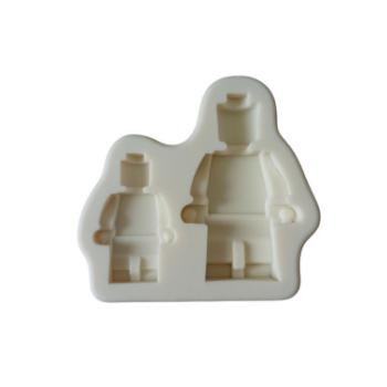 2 részes lego emberke szilikon fondant forma kép