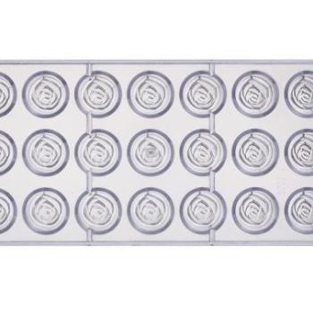 21 Adagos Rózsa Bonbon Készítő Forma – Polikarbonát, Profi Minőség kép