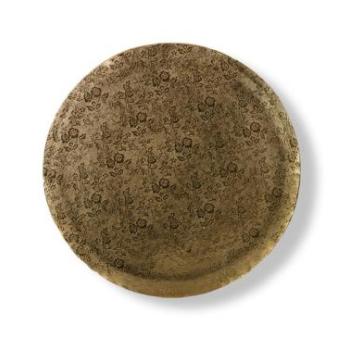 28 cm-es arany színű kerek tortadob kép