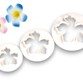 3 részes Hawaii virág fondant kiszúró készlet kép