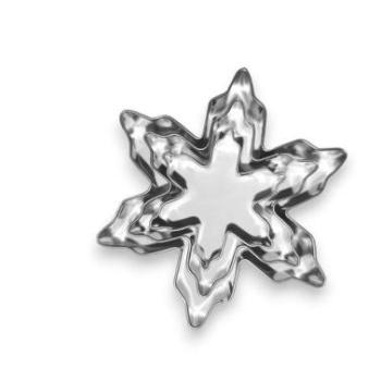 3 részes hópehely sütikiszúró készlet – fém karácsonyi kiszúró formák (3,5–7 cm) kép