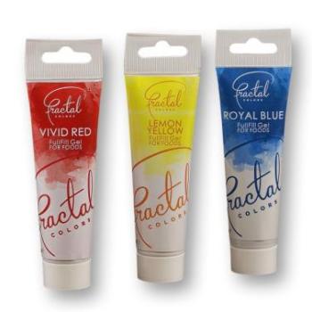 3 Színű Gél Ételfesték Készlet – Piros, Sárga, Kék a Dekorációhoz kép