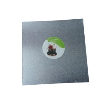 30*30 cm-es ezüst színű négyzet alakú vékony tortadob kép