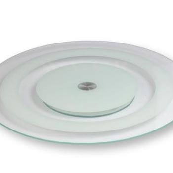 30 cm-es forgatható üveg tortatál kép