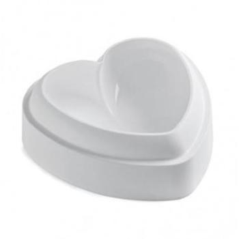 3D Szív Alakú Szilikon Sütőforma 14 cm – Kreatív Desszert Készítéshez kép