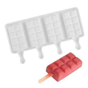 4 adagos táblacsoki mintás szilikon jégkrém forma kép