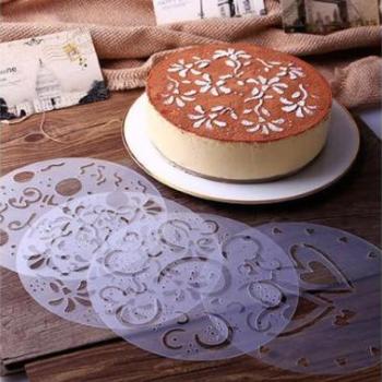 4 -féle mintás tortastencil kép