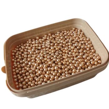 4 mm-es arany színű cukorgyöngy kép