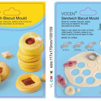 4 részes linzer kiszúró műanyag kép