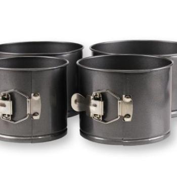 4 részes magas kapcsos tortaforma készlet kép