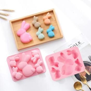 5 adagos nyuszi szilikon forma kép