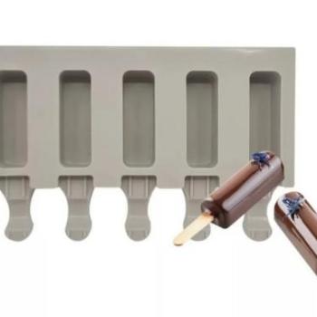 5 adagos téglalap alakú mini szilikon jégkrém forma kép