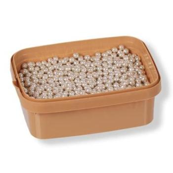 5 mm-es fényes ezüst cukorgyöngy 20 dkg kép