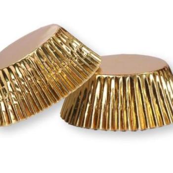 50 db-os arany fényes muffin papír kép