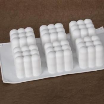 6 adagos buborékok szilikon mousse forma kép