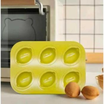 6 adagos citrom alakú sütőforma fém kép