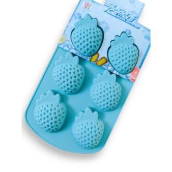 6 adagos eper alakú szilikon jégkocka forma kép