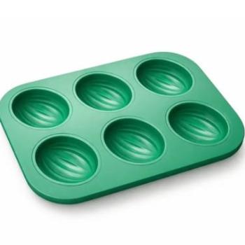 6 adagos mandula alakú sütőforma fém kép