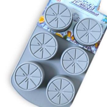 6 adagos narancs alakú szilikon jégkocka forma kép