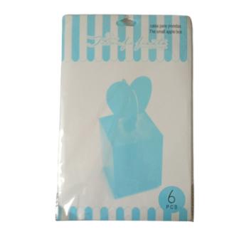 6 db kék sütis doboz 8*8*10 cm kép