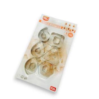 6 részes geometria linzer kiszúró készlet  kép