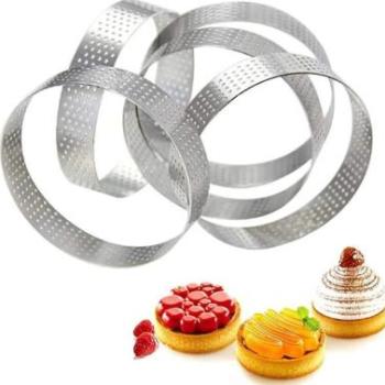 6 részes kerek fém tarte forma kép