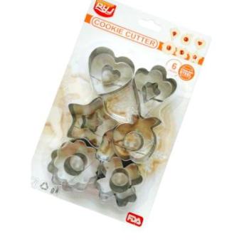 6 részes különleges fém linzer kiszúró készlet kép