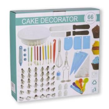 66 részes tortadíszítő szett kép