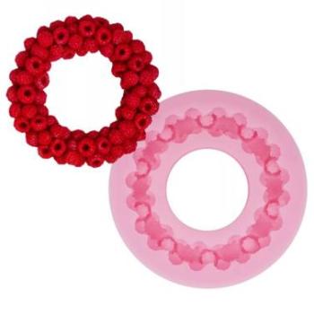 7 cm-es málna gyümölcskoszorú szilikon öntőforma kép