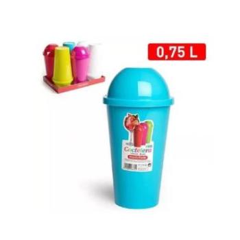 750 ml-es színes műanyag shaker kép