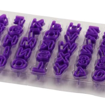 ABC és szám kiszúró szett sütéshez 40 részes  kép