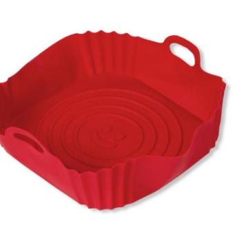 Air Fryer Sütő Forma Szilikon, 18,5x18,5 cm – Praktikus és Tartós kép