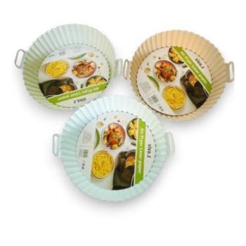 Air fryer szilikon sütőforma kerek 16 cm átmérő 5 cm magas kép