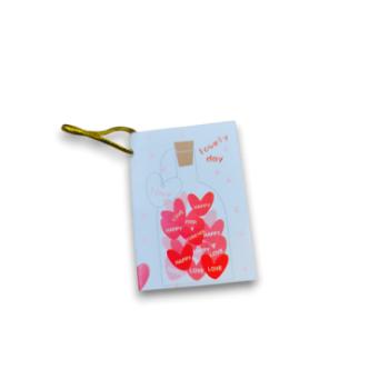 Ajándékkísérő kártya , többféle minta (3*4,5 cm) kép